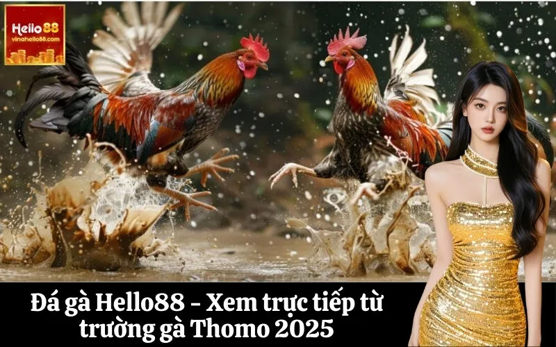 Đá gà Hello88 - Xem trực tiếp từ trường gà Thomo 2025